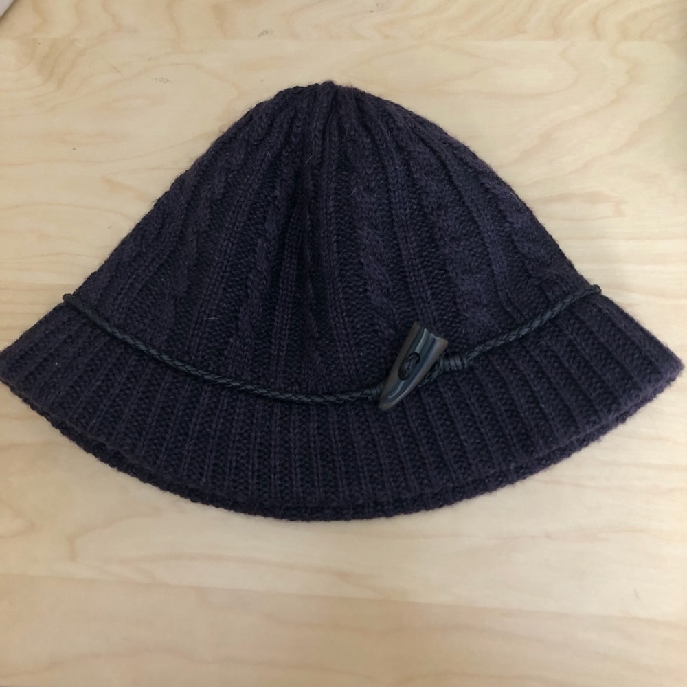 Vintage LIZ CLAIBORNE Wool Blend Bucket Hat Womens One Size Dark Expresso Brown
